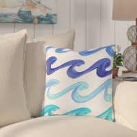 Highland Dunes Reversible Lorrie Wave Rider Throw Pillow HLDS1833